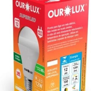 SUPERLED OURO 12W BIV 6500K CX - OUROLUX