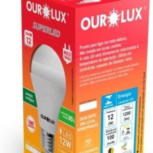 SUPERLED OURO 12W BIV 6500K CX - OUROLUX